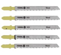 Zāģa asmeņu komplekts 5 gab., BOSCH, 27815, HCS, 75 mm darba garums, 10 TPI (27815)