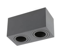 Griestu gaismeklis AVEIRO DUO BIS, 160x80x85mm, IP20, max 20W*2, melns; OS-AVB80160KW2-00 GTV (OS-AVB80160KW2-00)