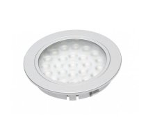 Iebūvējamais LED gaismeklis Alvaro, 12V DC, 1.7W, auksti balts, 2m kabelis ar miniAMP, LD-AL24ZB-53 (LD-AL24ZB-53)
