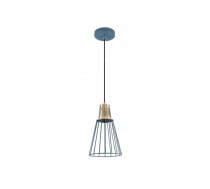 Griestu lampa KALIOPE, zila, metāla abažūrs, 18 cm diametrs, OS-KAL-E27-25-DEC (OS-KAL-E27-25-DEC)