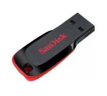 USB 2.0 zibatmiņa 64GB Cruzer Blade 480Mb/s melns/sarkans SDCZ50-064G-B35 SanDisk (SDCZ50-064G-B35)