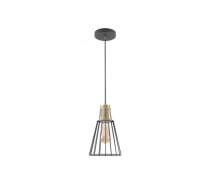 Griestu lampa KALIOPE, melna/zeltīta, metāla abažūrs, Ø18cm, OS-KAL-E27-11-DEC (OS-KAL-E27-11-DEC)