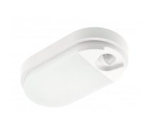 LED gaismeklis ar kustības sensoru, 15W, 1350lm, 4000K, IP54, ovāls, balts, LD-TULON15WOW-00, GTV (LD-TULON15WOW-00)