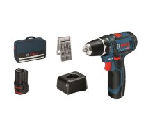 Akumulatora skrūvgriezis GSR 12V-15, BG 2x2.0, 25 ACC, 12V-20 060186810H Bosch (060186810H)