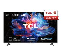 Tcl televizors 50V6C 127 cm 4K Ultra HD, 3840 x 2160, DLED, HDMI 2.1, Wi-Fi, Bluetooth, Smart TV, Dolby Atmos, Google TV (50V6C)