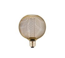 Gaismeklis LED GRID,C125, E27, 3,5W, 120lm, 1800K, AC220-240V, 320°, gold (LD-C125FLGRIDZ3-18)