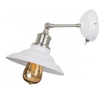 Sienas gaismeklis ar slēdzi LORET, 8267, AC220-240V, 1xE27, 40W, 20cm, balts; OS-LORW-E27-00-DEC GTV (OS-LORW-E27-00-DEC)