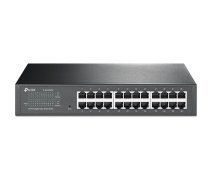 TP-Link TL-SG1024DE tīkla komutators Easy-Smart 24× Gigabit 10/100/1000 Mbps VLAN QoS IGMP Snooping melns (TL-SG1024DE)