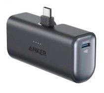Super ērts un kompakts ārējais uzlādes akumulators 5000 mAh 12 W ar iebūvētu USB-C konektoru melns A1653H11 Anker (A1653H11)