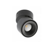 Virsapmetuma griestu gaismeklis LED BIANCO, apaļš, melns, 15W, 1500lm, 4000K LD-BNC15WOC-NB GTV (LD-BNC15WOC-NB)