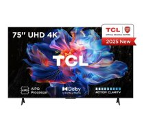 TCL Televizors 75V6C 75" 4K Ultra HD, 3840 x 2160, DLED, PPI 2500, 330 cd/m², 6.5 ms, DVB-C, DVB-S2, DVB-T2, Wi-Fi, Ethernet LAN (75V6C)