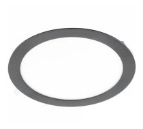 LED griestu gaismeklis ORIS PLUS, 24W, 3000K, 2000lm, IP20, 120°, melns; LD-ORW24W-CBP-10 GTV (LD-ORW24W-CBP-10)