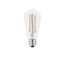 LED spuldze WAVE, E27, G125, 6 W, 500 lm, 2200K, 360°, LD-ST64FLW6-22, 3 gadu garantija, dimmējama (LD-ST64FLW6-22)
