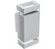 Sienas gaismeklis NESSA, GU10, 2x50W, IP54, AC220-240V, pelēks; LD-NESSAGU10D-80 GTV (LD-NESSAGU10D-80)