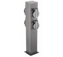 Dārza pagarinātājs LARGO-P 36, IP44, 50cm, AC220-240V, 4xSchuko, 3500W, grafīta; OS-LARGP36G-30 GTV (OS-LARGP36G-30)