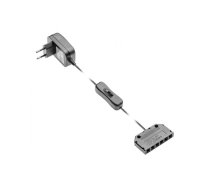 LED barošanas bloks ar svirslēdzi, 12W, līdz 6 lentēm, LD-ZWND12-10, GTV (LD-ZWND12-10)
