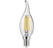 LED spuldze, kvēldiega, A-G, C35L, 4000K, E14, 4W, 360°, 420lm, 44mA; LD-C35FLE4-40L GTV (LD-C35FLE4-40L)