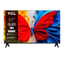 TCL televizors 43V5C, 43", 1920 x 1080, QLED, PPI 1000, 30 ms, DVB-C, DVB-S2, DVB-T2, Wi-Fi, Ethernet LAN, Bluetooth, Smart TV (43V5C)