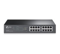TP-Link TL-SG1016PE tīkla komutators Easy-Smart 16× Gigabit RJ45 8× PoE+ 120 W VLAN QoS IGMP Snooping melns (TL-SG1016PE)