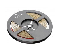 LED lente FLASH 2835, 300 LED, 5m Rullis, 11W/M, 850lm/M, 12V, 60LED/M, 6500K Auksti Balta, IP20, Cut 5cm LD-2835-300-20-ZB GTV (LD-2835-300-20-ZB)