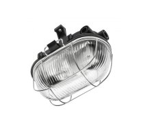 Griestu/sienas gaismeklis SANGUESA KAM, max 40W, E27, AC220-240V, 50-60Hz, IP54, ABS/stikls/metāls, melns (OS-KAM060-10)