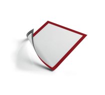 Pašlīpoša kabata DURABLE DURAFRAME® MAGNETIC ar rāmi sarkanā krāsā, A4 formāts, 5 gab./iepak. (200-11530)