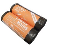 Atkritumu maisi LABAIS MAISS LDPE, smalkie, 25l, melni, 48x60cm, 10mk, 20gab (400-11923)