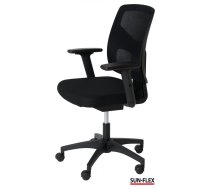 Krēsls SUN-FLEX OFFICECHAIR MESH, melns (350-01833)