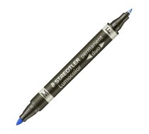 Noturīgais marķieris STAEDTLER LUMOCOLOR DUO, dubults zils (200-01422)