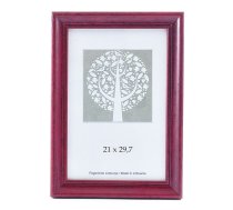 Foto rāmis, koka, A4, 21x29,7 cm, ķiršu krāsā (200-05427)