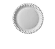 Vienreizējie papīra šķīvji PAPSTAR balti, apaļi, D 23cm, 100.gab (400-09308)