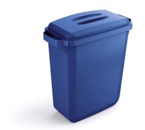 Atkritumu tvertne DURABIN® 60L taisnstūrveida, zila (vāciņš jāiegādājas atsevišķi) (400-09457)