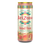 Ledus tēja ARIZONA ar persiku garšu un saldinātājiem, 0.33l, bundža (450-15658)