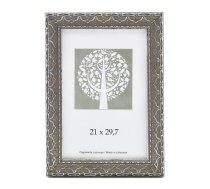 Foto rāmis, plastmasas, A4, 21x29,7 cm, pelēkā krāsā ar ornamentu (200-11384)