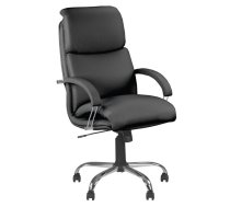 Biroja krēsls NOWY STYL NADIR STEEL Chrome (comfort), melna āda SP-A (350-00031)