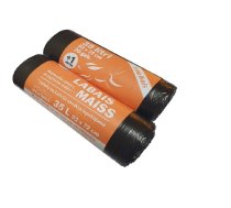 Atkritumu maisi LABAIS MAISS LDPE, smalkie, 35l, melni, 52x72cm, 10mk, 20gab (400-11924)