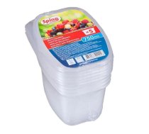 Plastmasas kastītes saldēšanai SPINO, 750 ml, 5 gab., caurspīdīgas (400-03015)