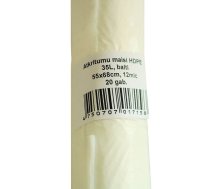 Atkritumu maisi , tilpums 35L, 55x68cm,  20 gab./rullī, HDPE, 12 mik, balti (400-04670)