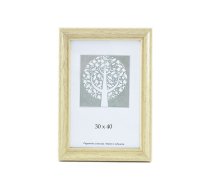 Foto rāmis, koka, 30x40 cm, koka krāsā, bez kājas (200-02461)