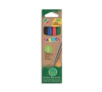 Lodīšu pildspalvu komplekts CARIOCA EcoFamily, 1,0 mm,asorti, 4gab (200-13662)