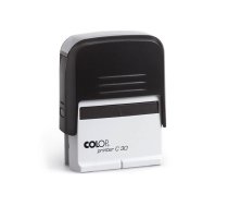 Zīmogs COLOP Printer C30, melns korpuss, melns spilventiņš (650-00905)