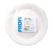 Papīra šķīvji ar diametru 18 cm, 100 gab. (400-02267)