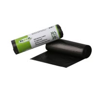 Atkritumu maisi Multipack Kleen, 30 L, 20 maisiņi/rullī, 10mkr, melni 52x64cm,HDPE (400-00863)