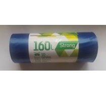 Atkritumu maisi SORTEX, 160L, 75x115 cm, 50 mk, zili, 10 gab. (400-10506)