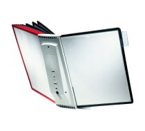 Sienas displejs DURABLE Sherpa Wall, 5 sarkanas un 5 melnas displeja kabatas (200-02510)