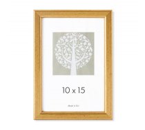 Foto rāmis, plastmasas, A6, 10 x 15 cm, zelta krāsā (200-13767)