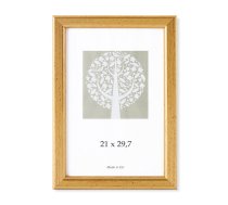 Foto rāmis, plastmasas, A4, 21x29,7 cm, zelta krāsā (200-11380)