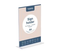 Izkārtņu turētājs T-forma EUROPEL, A6, akrils (250-08541)