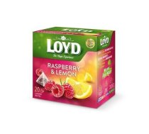 Augļu tēja LOYD Pyramids ar aveņu un citronu garšu, 20x2 g (450-11641)