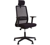 Krēsls NOWY STYL FRAME R HR BLACK ar galvas balstu, melns (350-01733)